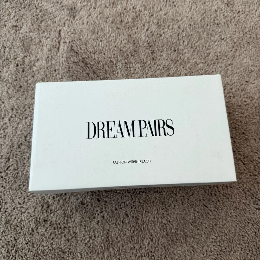 Dream Pairs Girls Cream Peep Toe Shoes